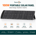 Sunvivae 100W Foldable Portable Solar Panel | USB-C PD 45W, XT60 & Anderson, IP65 Waterproof for Camping, RV & Power Stations