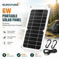 Sunvivae 6W Portable USB Solar Panel for Small Devices