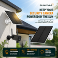 Sunvivae 5W Solar Panel for Battery Security Cameras