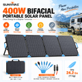 Sunvivae 400W Bifacial Foldable Solar Panel with 7-in-1 Adapter Cable - Sunvivae