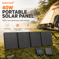 Sunvivae 40W Portable Solar Panel | 4-Fold USB Charger for Camping & Hiking - Sunvivae