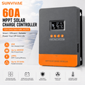 Sunvivae 60A MPPT Solar Charge Controller, 12V/24V/36V/48V Auto, Up to 12 Units in Parallel - Sunvivae