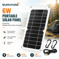 Sunvivae 6W Portable USB Solar Panel for Small Devices - Sunvivae