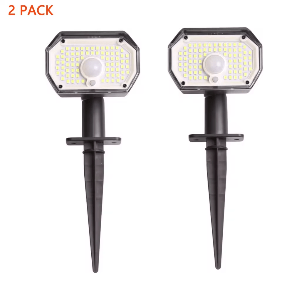 Sunvivae 76 LED Solar Motion Sensor Spotlight | 3 Modes, IP65 - Sunvivae