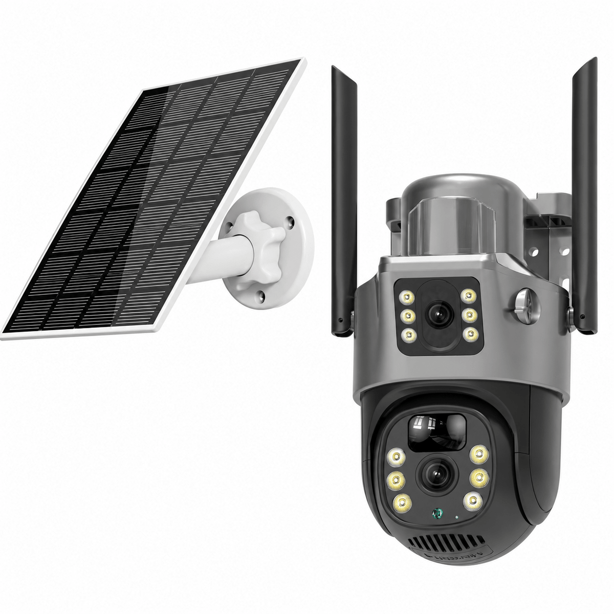 Sunvivae Dual-Lens Solar Security Camera with Wi‑Fi or 4G LTE - Sunvivae