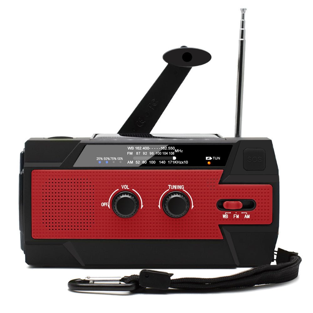 Sunvivae Emergency Weather Radio with 4000mAh Power Bank, NOAA/AM/FM, Solar & Hand Crank Charging, SOS Alarm and Flashlight - Sunvivae