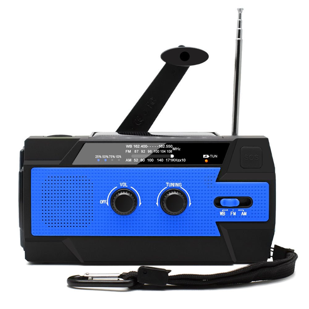 Sunvivae Emergency Weather Radio with 4000mAh Power Bank, NOAA/AM/FM, Solar & Hand Crank Charging, SOS Alarm and Flashlight - Sunvivae