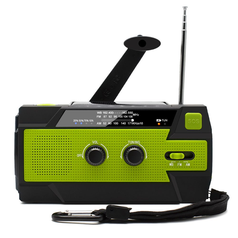 Sunvivae Emergency Weather Radio with 4000mAh Power Bank, NOAA/AM/FM, Solar & Hand Crank Charging, SOS Alarm and Flashlight - Sunvivae