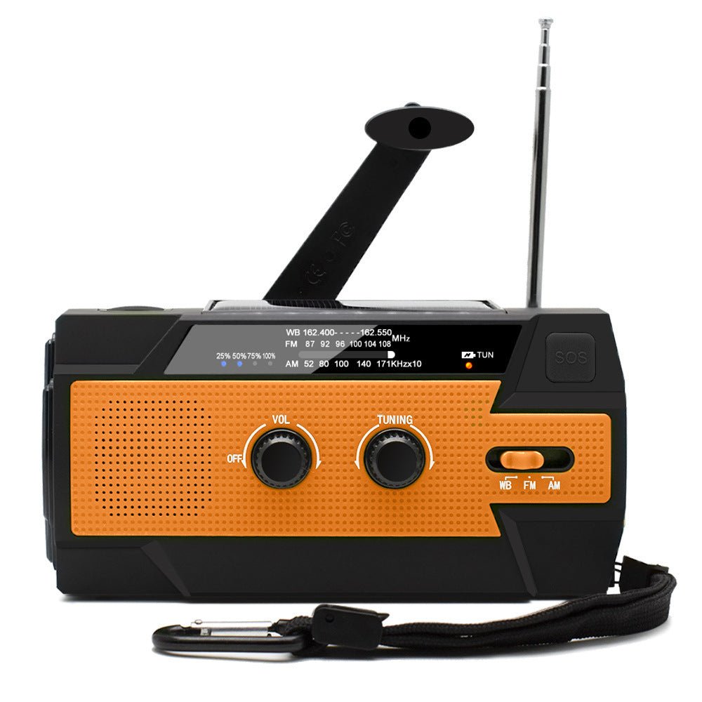 Sunvivae Emergency Weather Radio with 4000mAh Power Bank, NOAA/AM/FM, Solar & Hand Crank Charging, SOS Alarm and Flashlight - Sunvivae